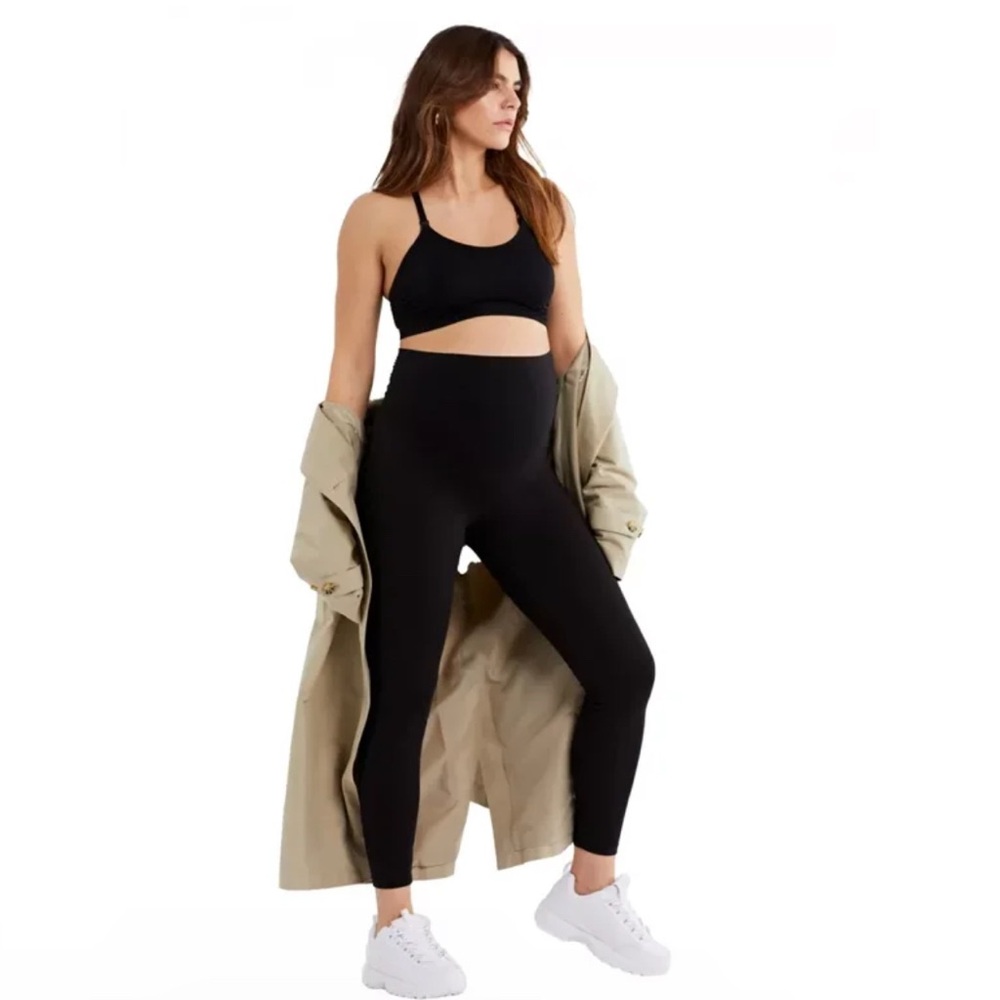 A Pea In The Pod Women's Black Maternity Leggings